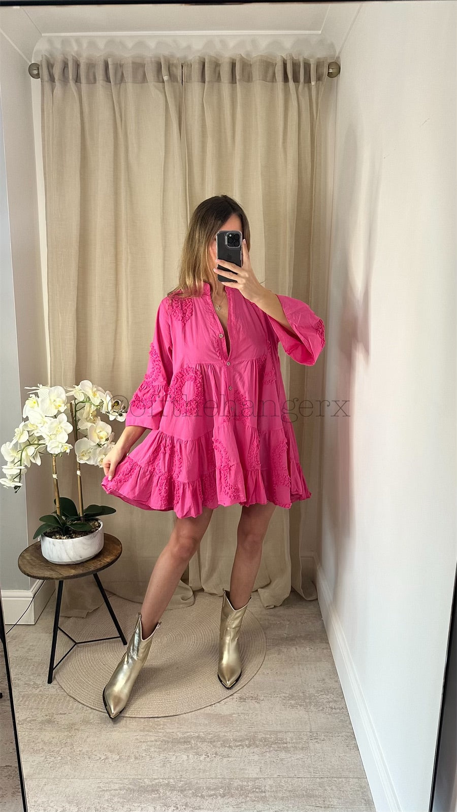 SHAYA DETAILED TIERED DRESS