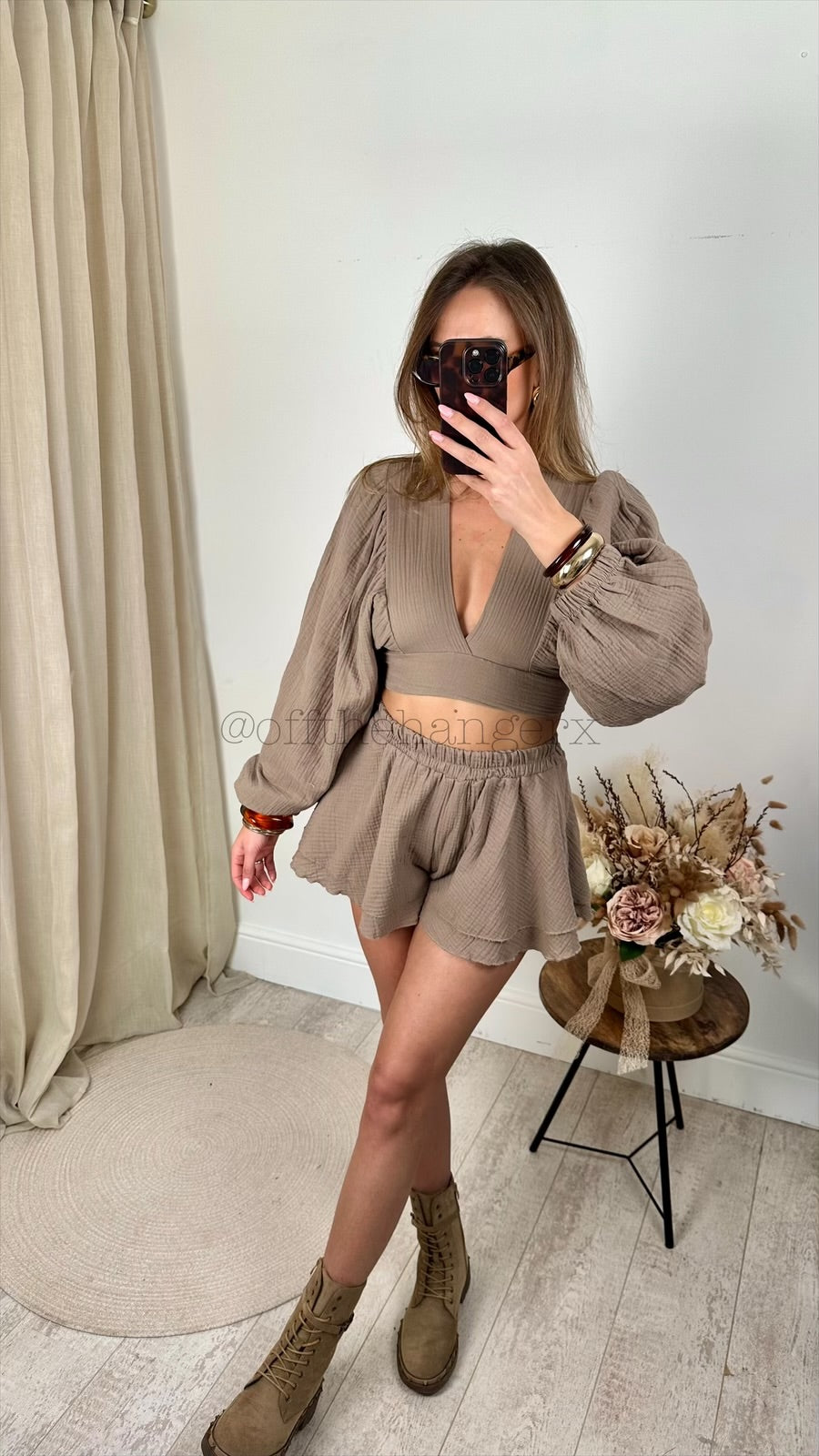 ERIKA CHEESECLOTH SHORT SET