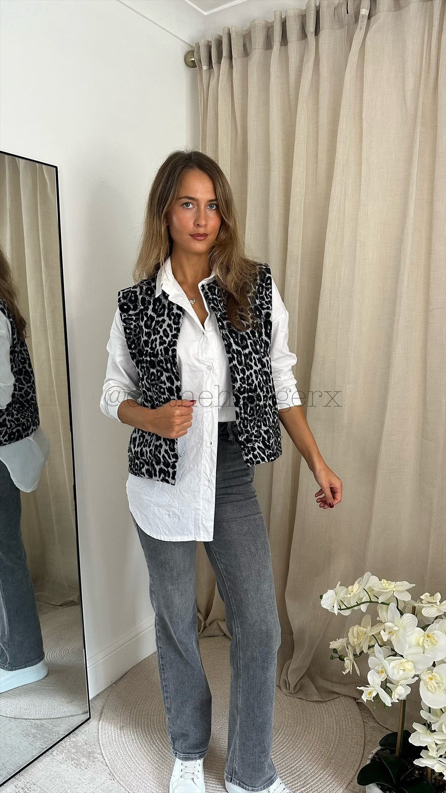 LEXI THICK LEOPARD WAISTCOAT