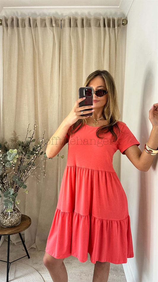TREYA COTTON TIERED DRESS