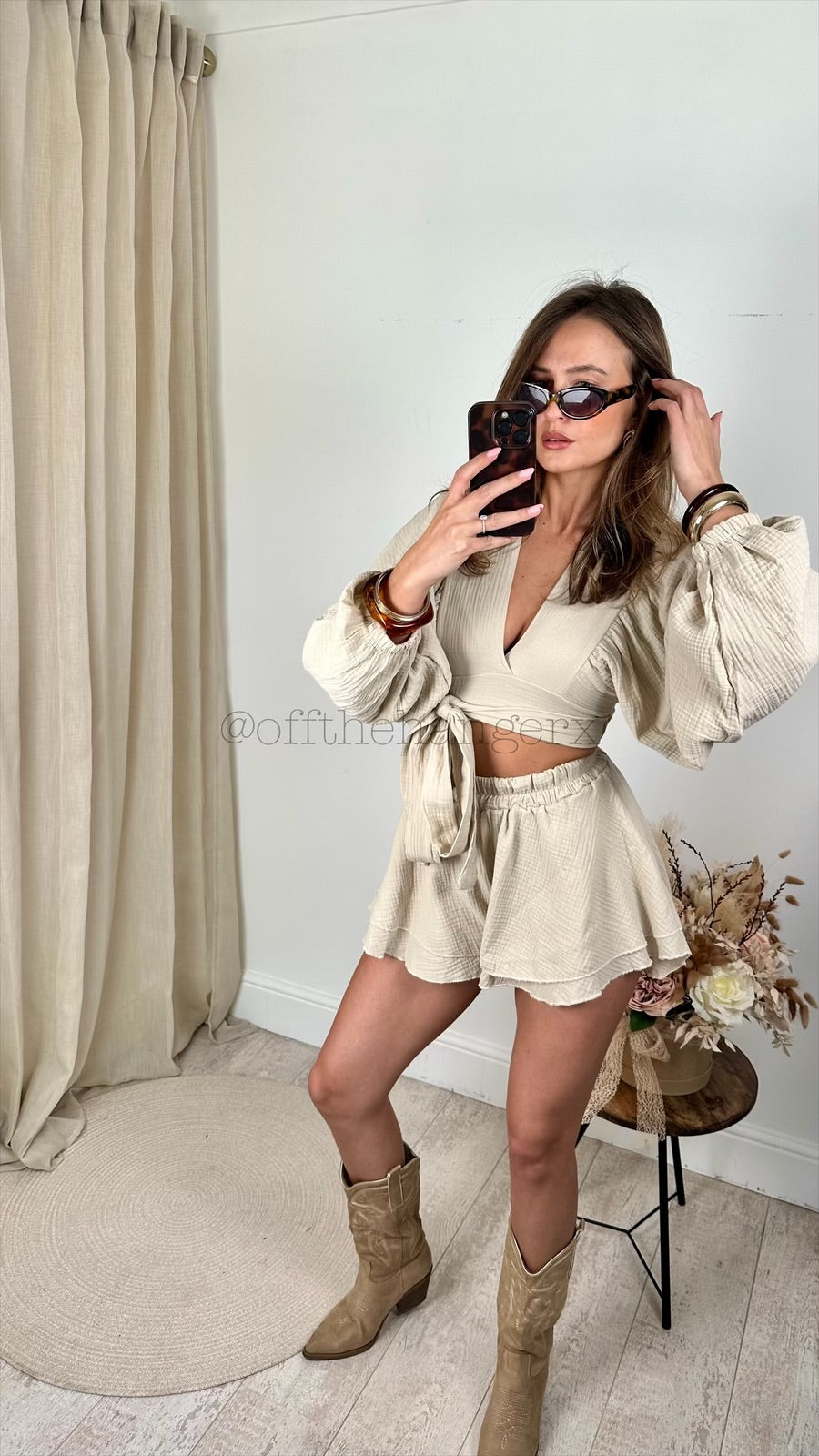 ERIKA CHEESECLOTH SHORT SET