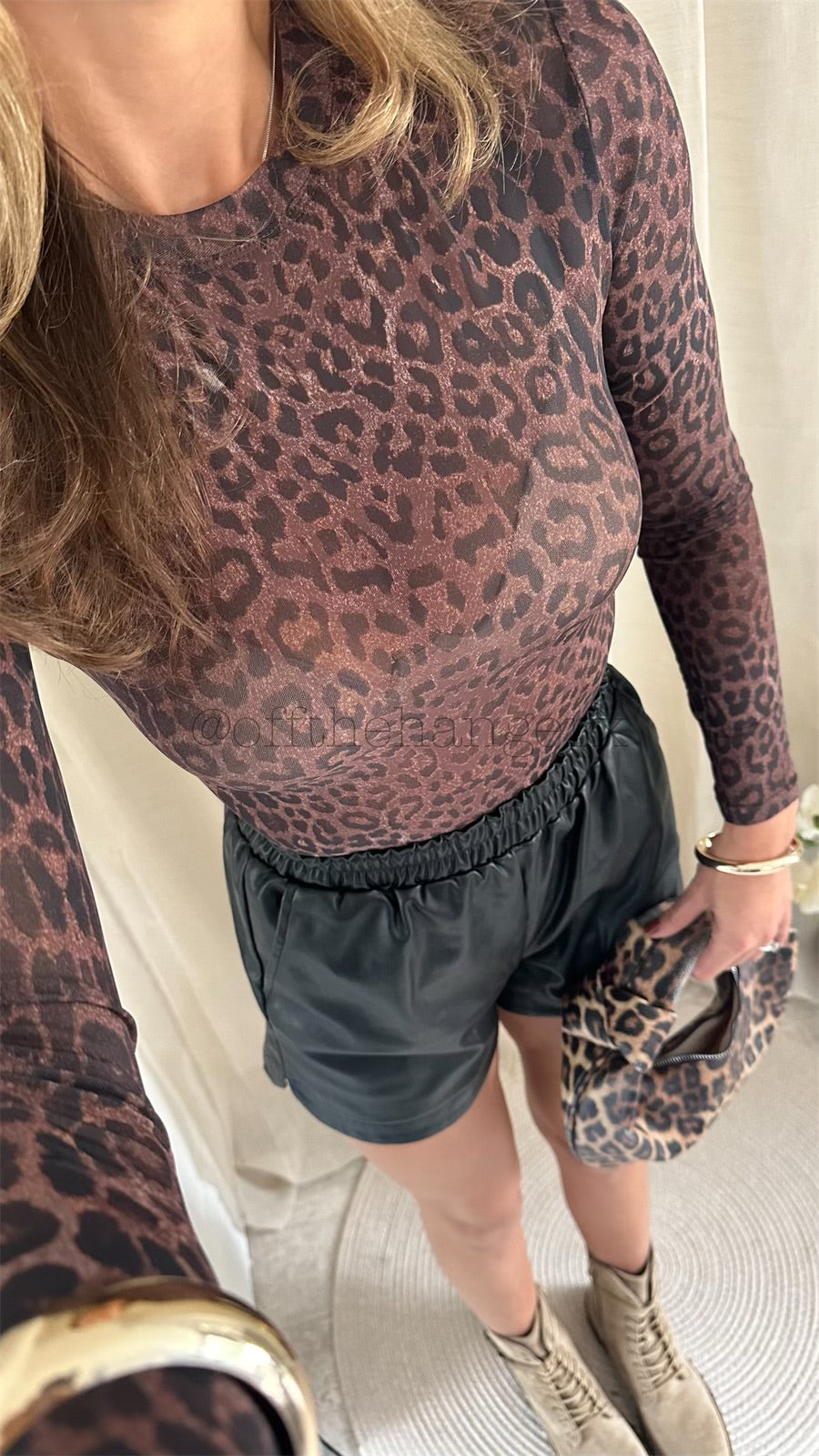 LEONA ANIMAL PRINT MESH BODYSUIT