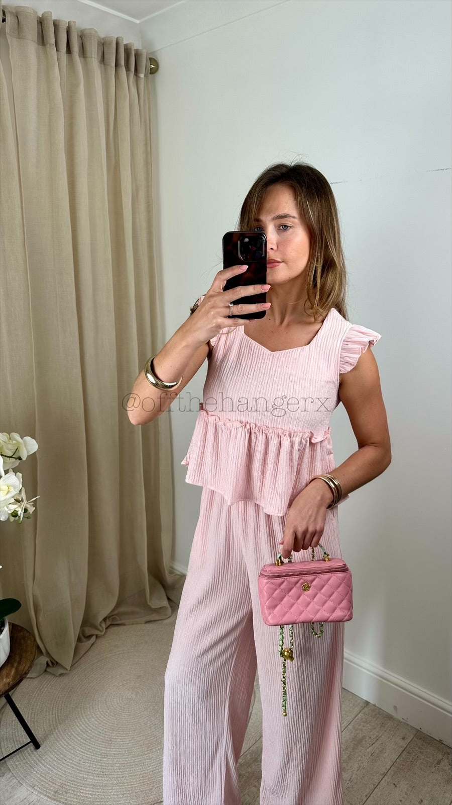 LARISSA PLEATED FRILL SET