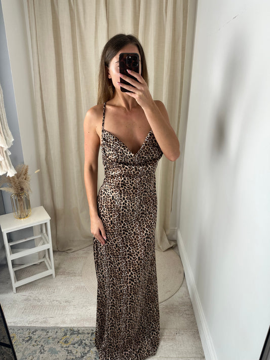 SERENA COWL NECK MAXI DRESS