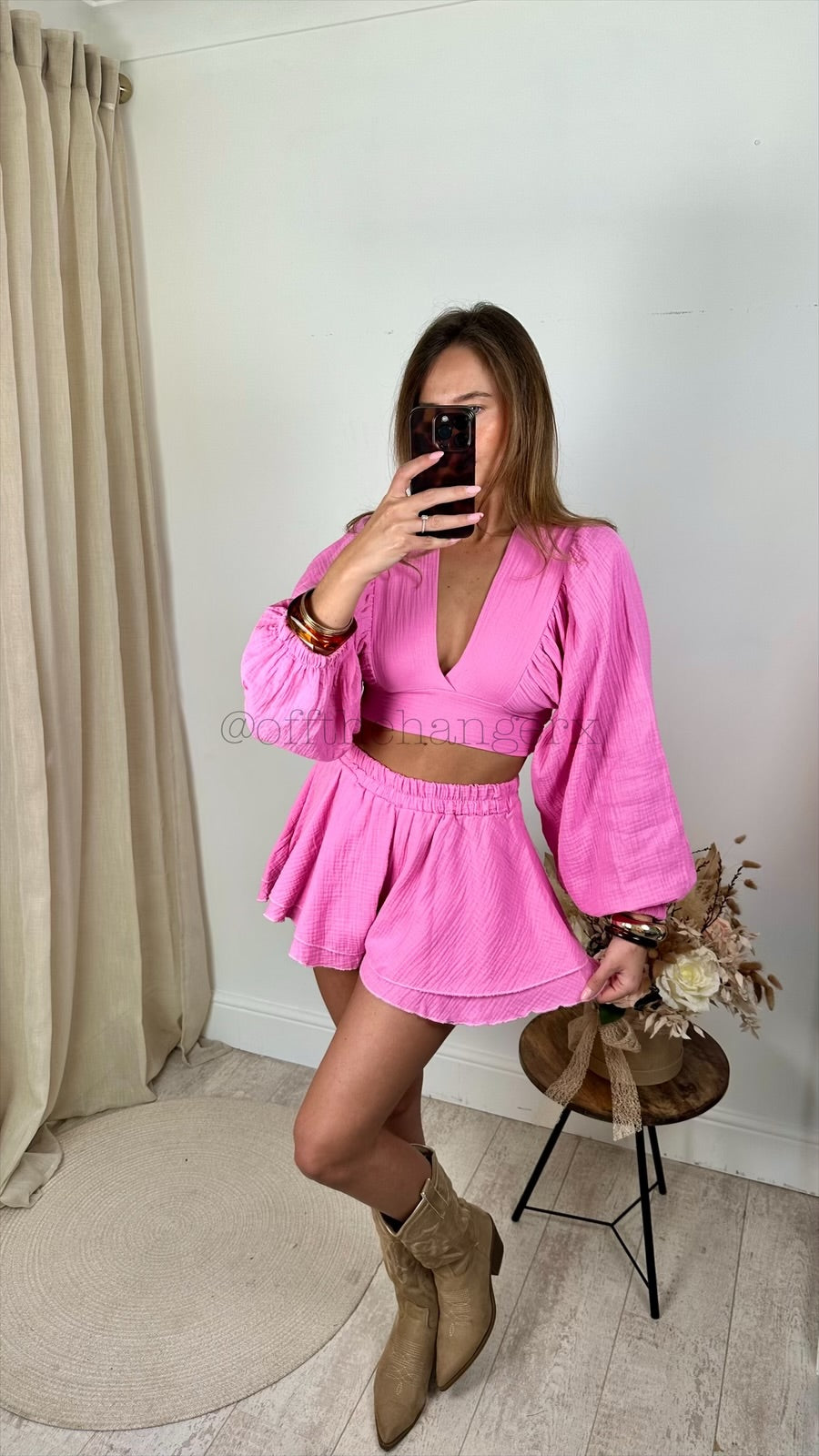 ERIKA CHEESECLOTH SHORT SET