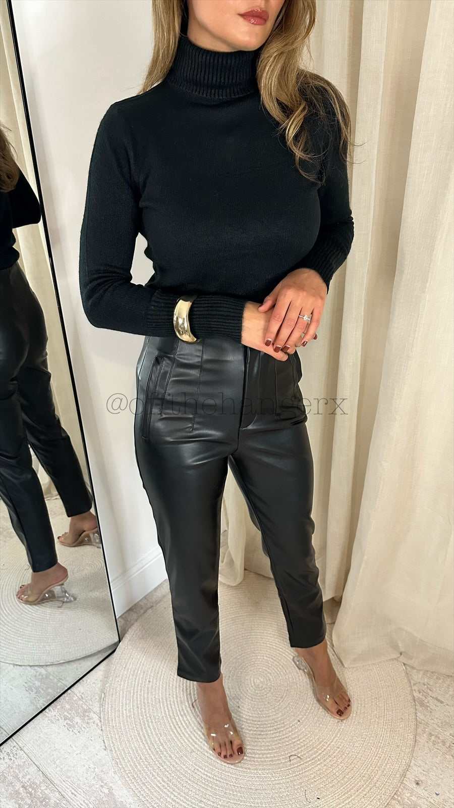 SHELLEY PU LEATHER TROUSERS
