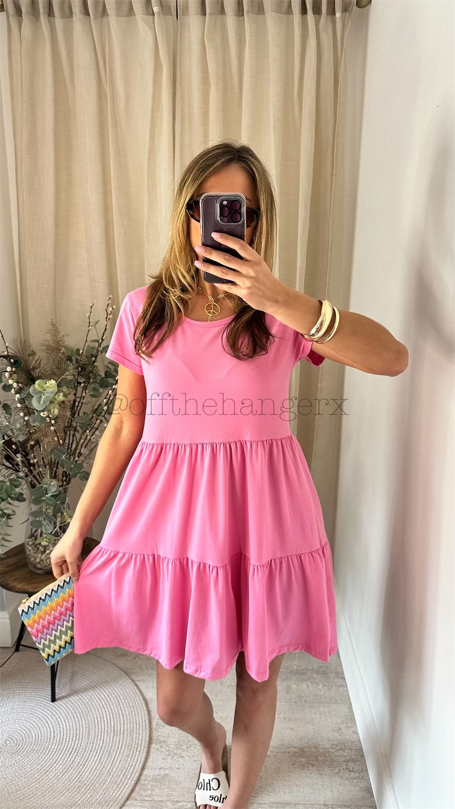 TREYA COTTON TIERED DRESS