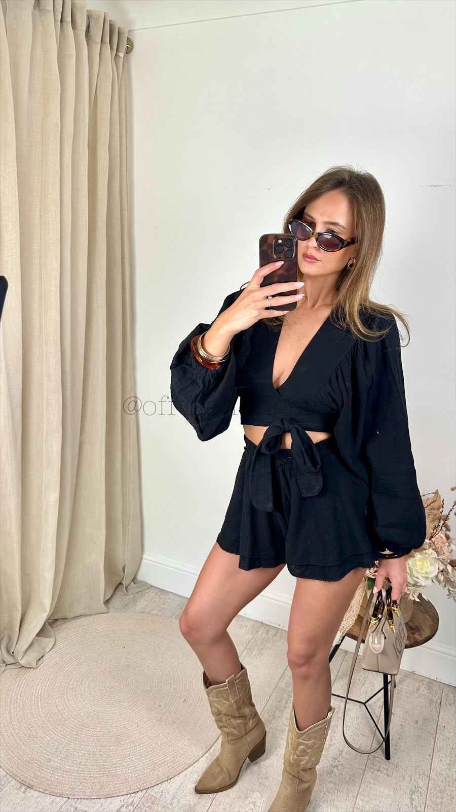 ERIKA CHEESECLOTH SHORT SET