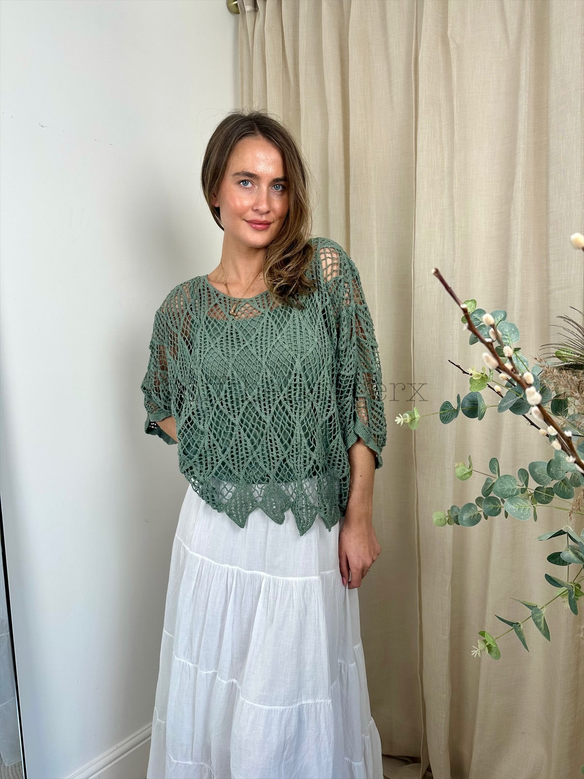 ELOISE CROCHET TOP WITH VEST