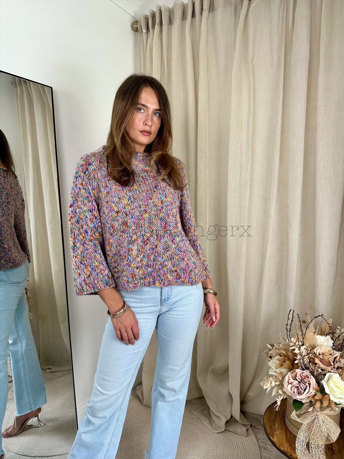 DOTTIE HIGH NECK MULTI JUMPER