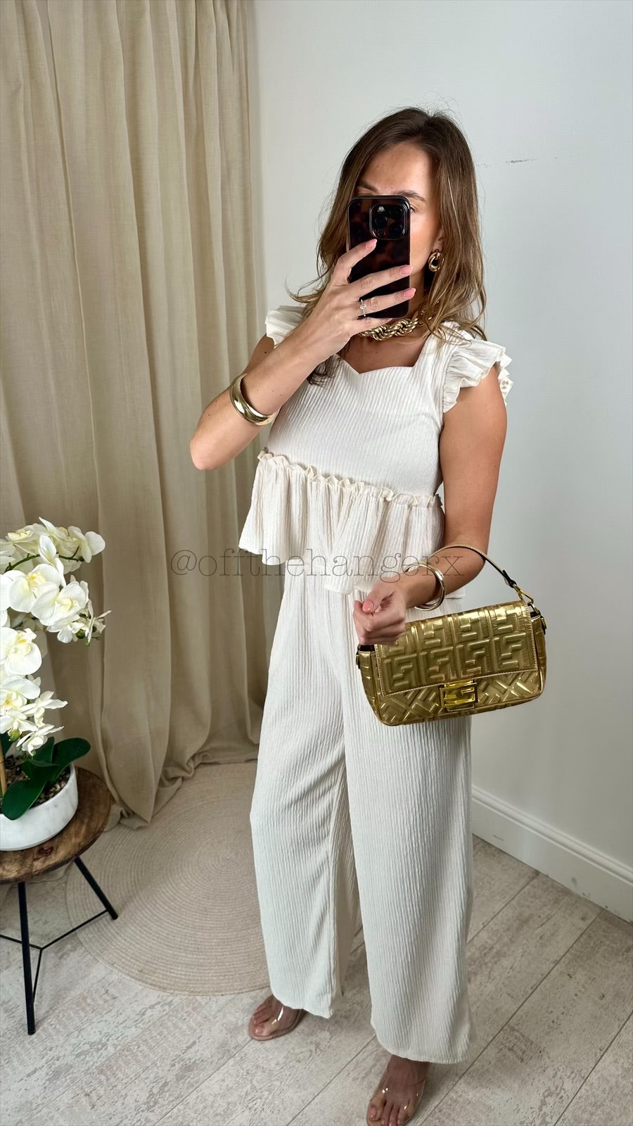 LARISSA PLEATED FRILL SET