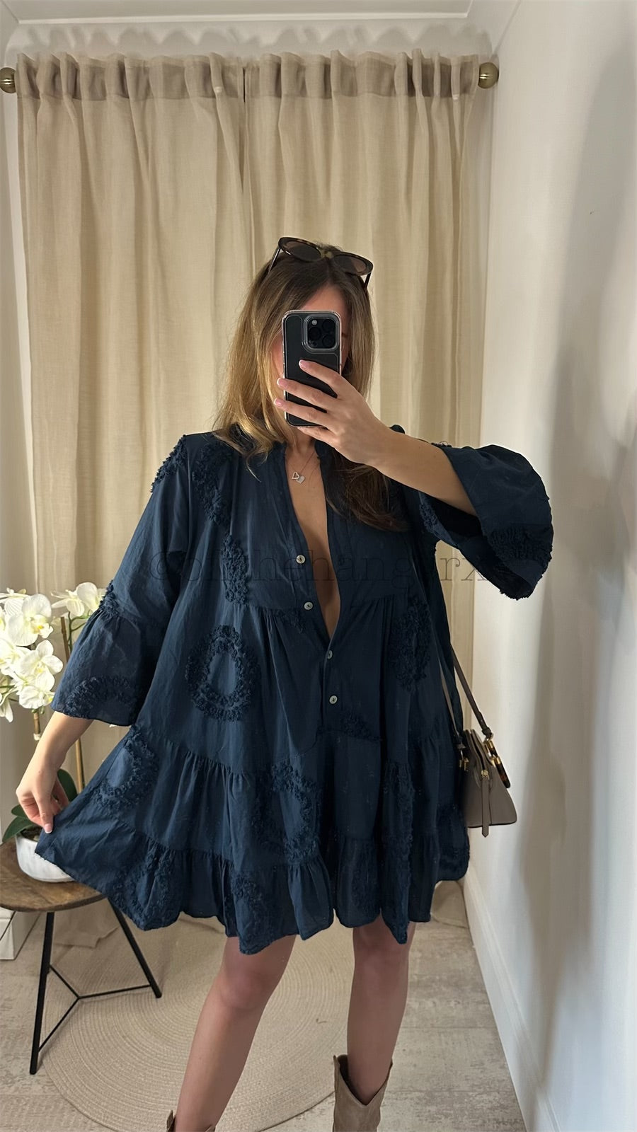SHAYA DETAILED TIERED DRESS