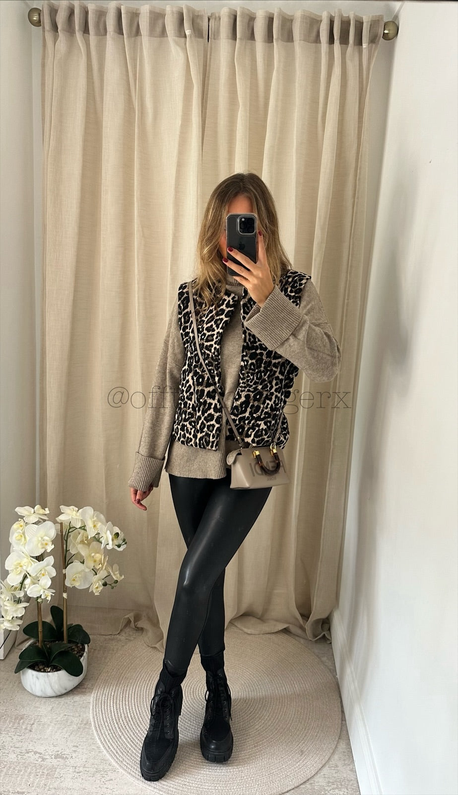 LEXI THICK LEOPARD WAISTCOAT