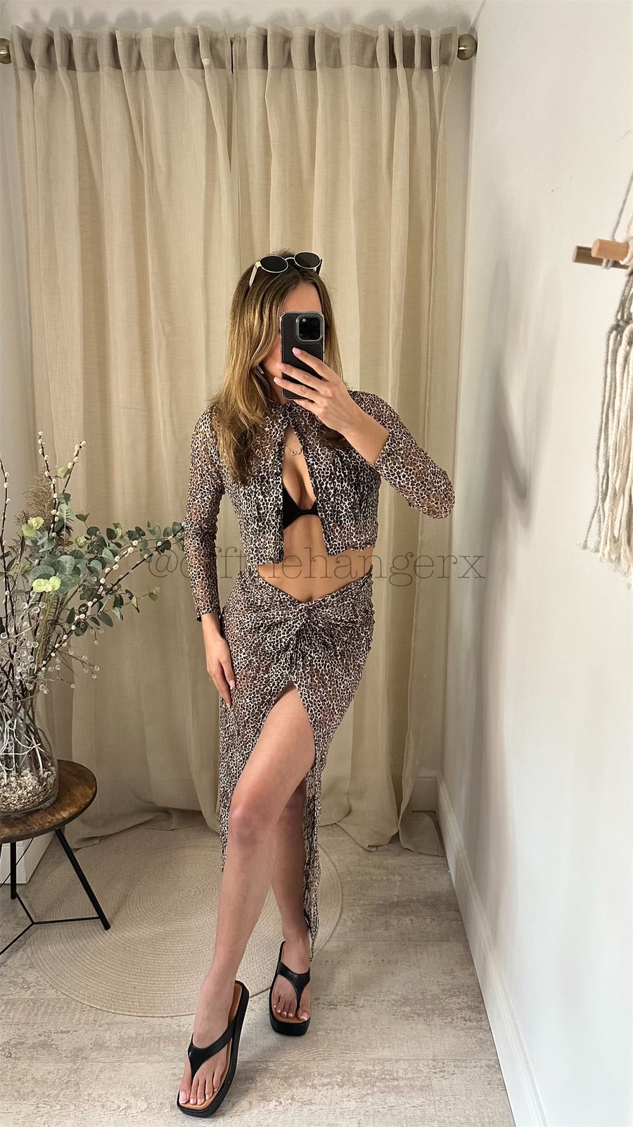 SHANNON FINE KNIT CHEETAH PRINT SET