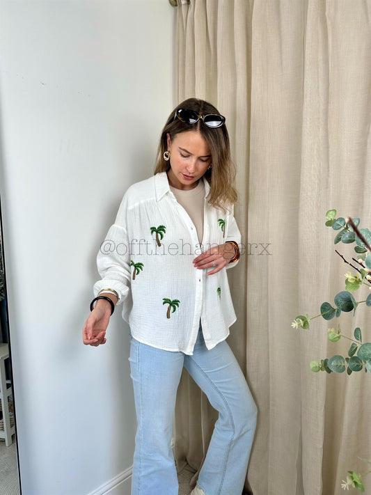 BY THE PALM CHEESECLOTH SHIRT