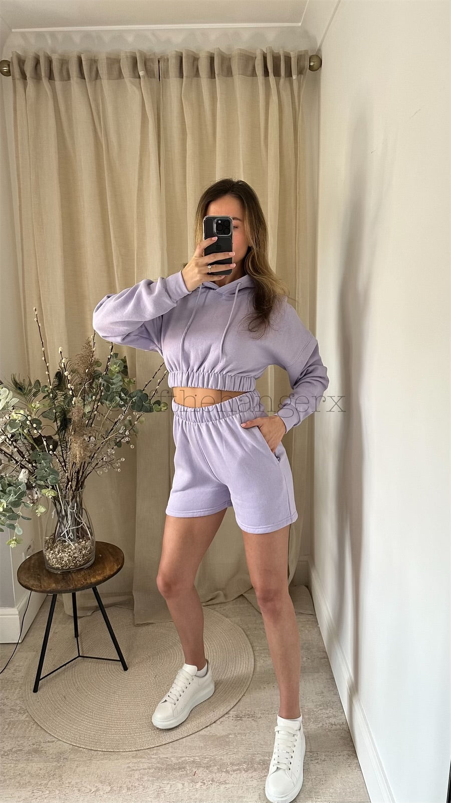 BIANCA FLEECE HOODED SHORT SET