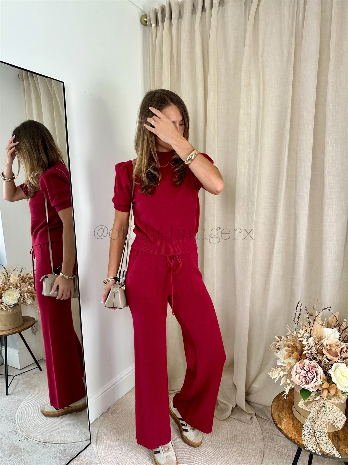 CLANCY PUFF SHOULDER KNITTED SET