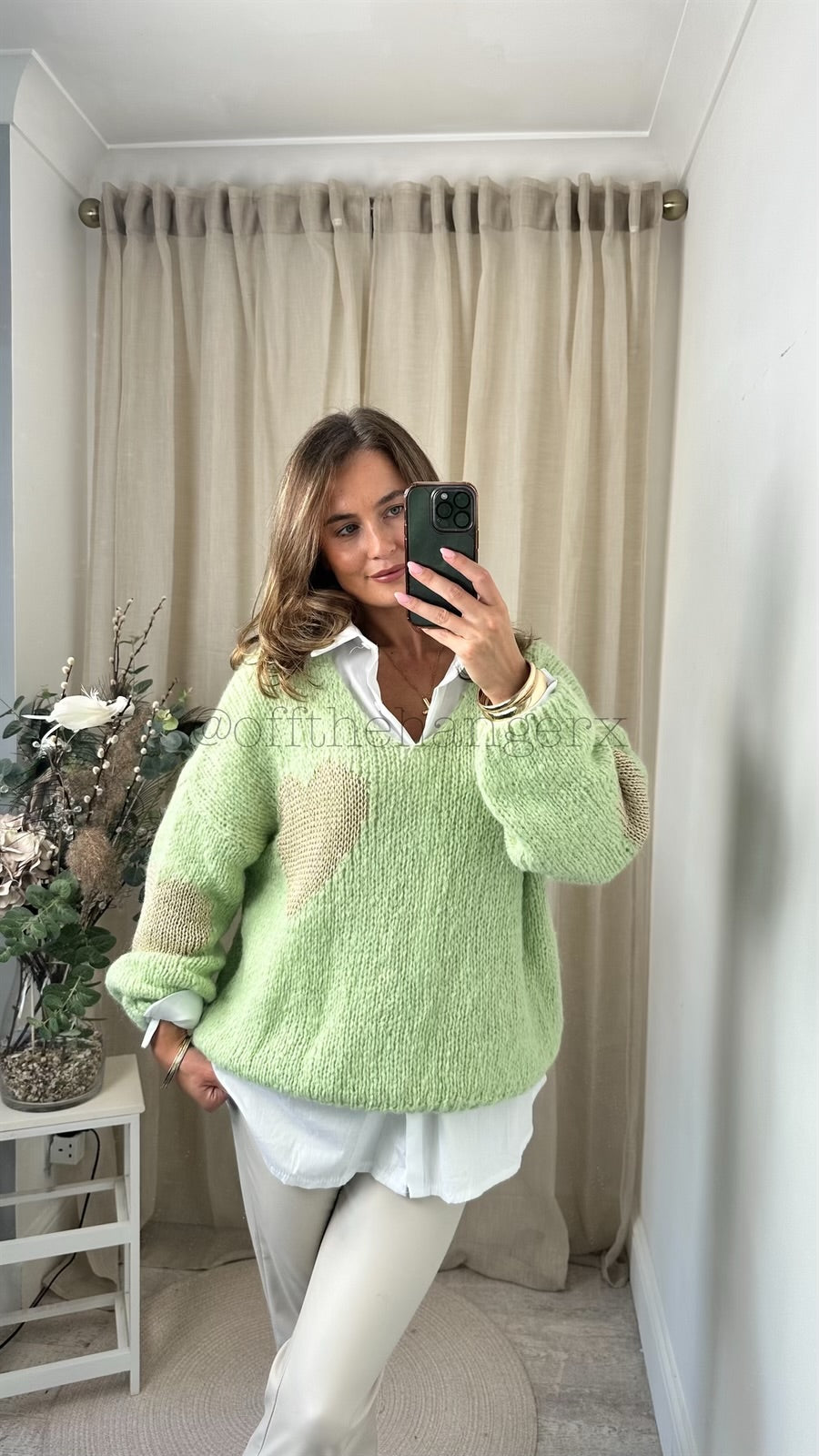 LAYLA METALLIC HEART JUMPER