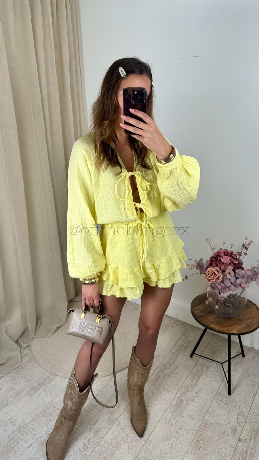 PIPPA CHEESECLOTH TIE PLAYSUIT
