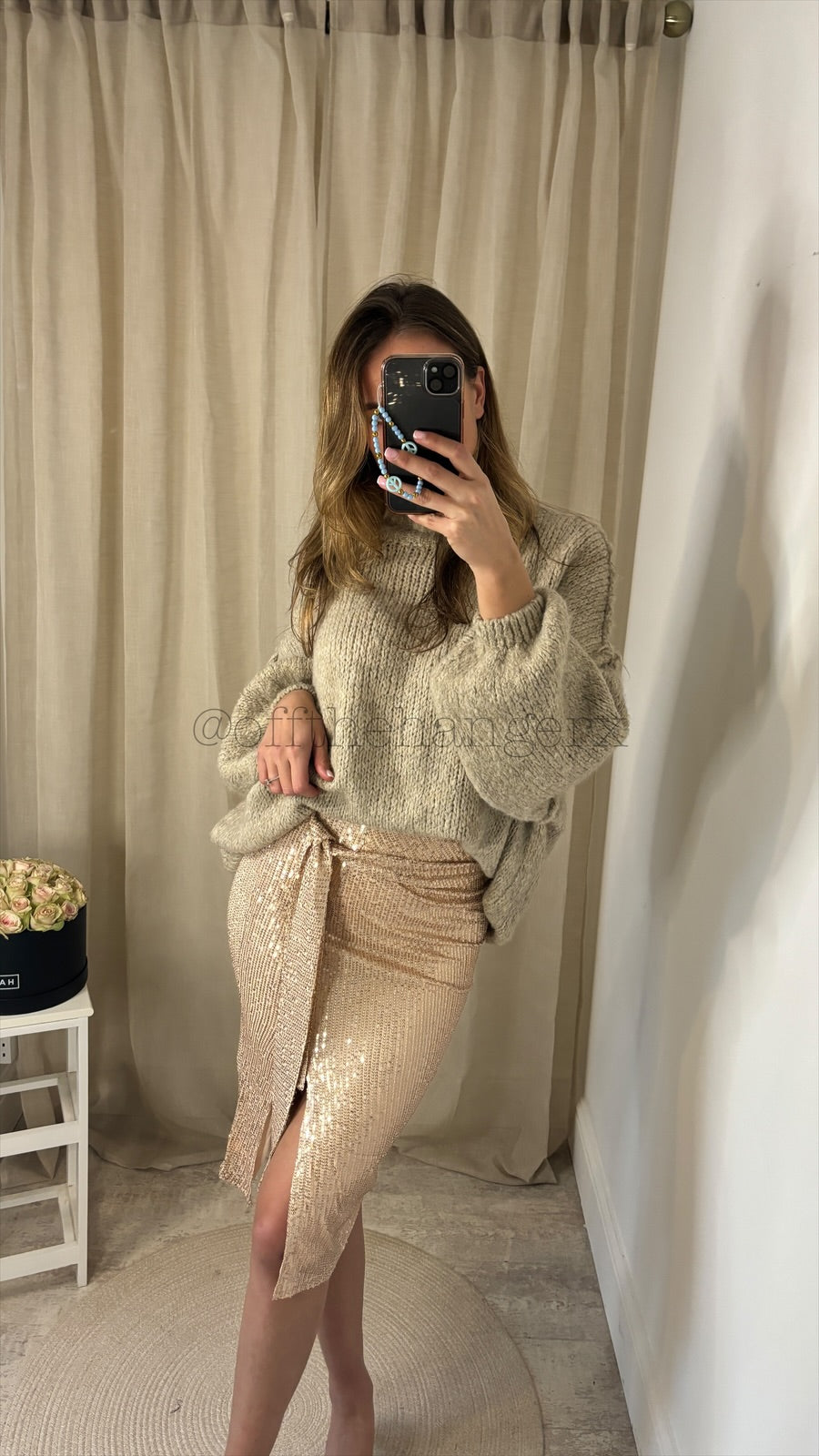 HALLE SEQUIN SKIRT