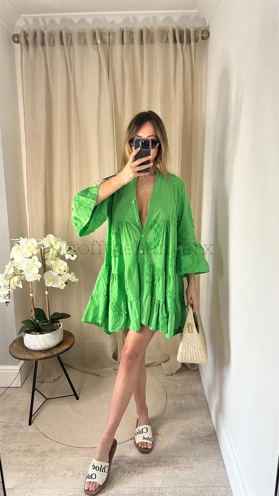 SHAYA DETAILED TIERED DRESS