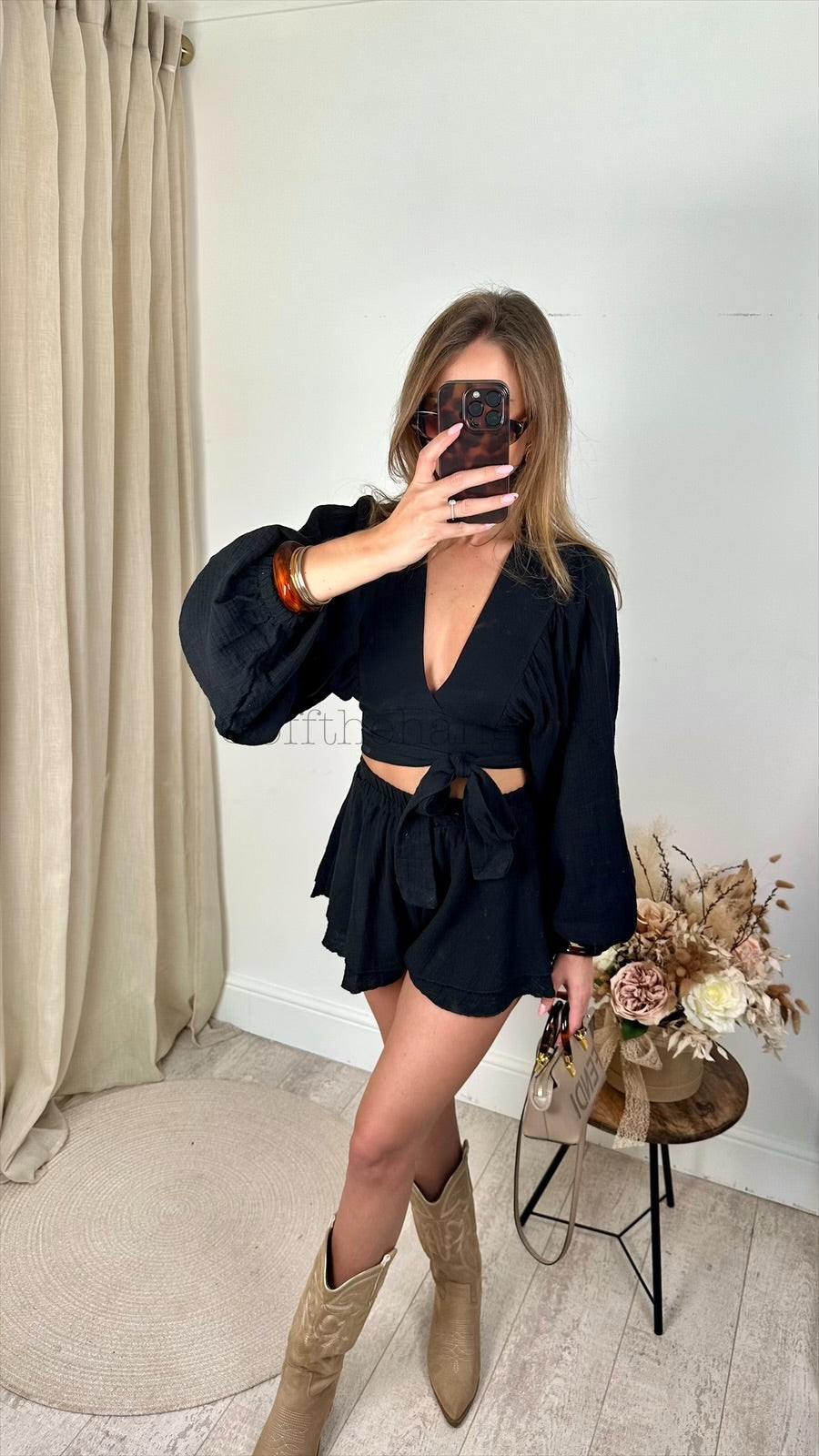 ERIKA CHEESECLOTH SHORT SET