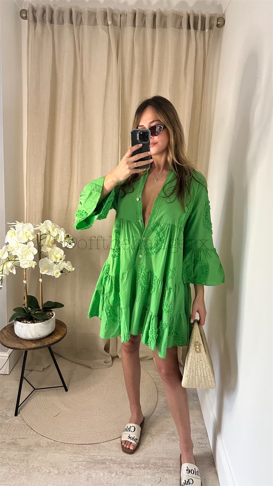 SHAYA DETAILED TIERED DRESS