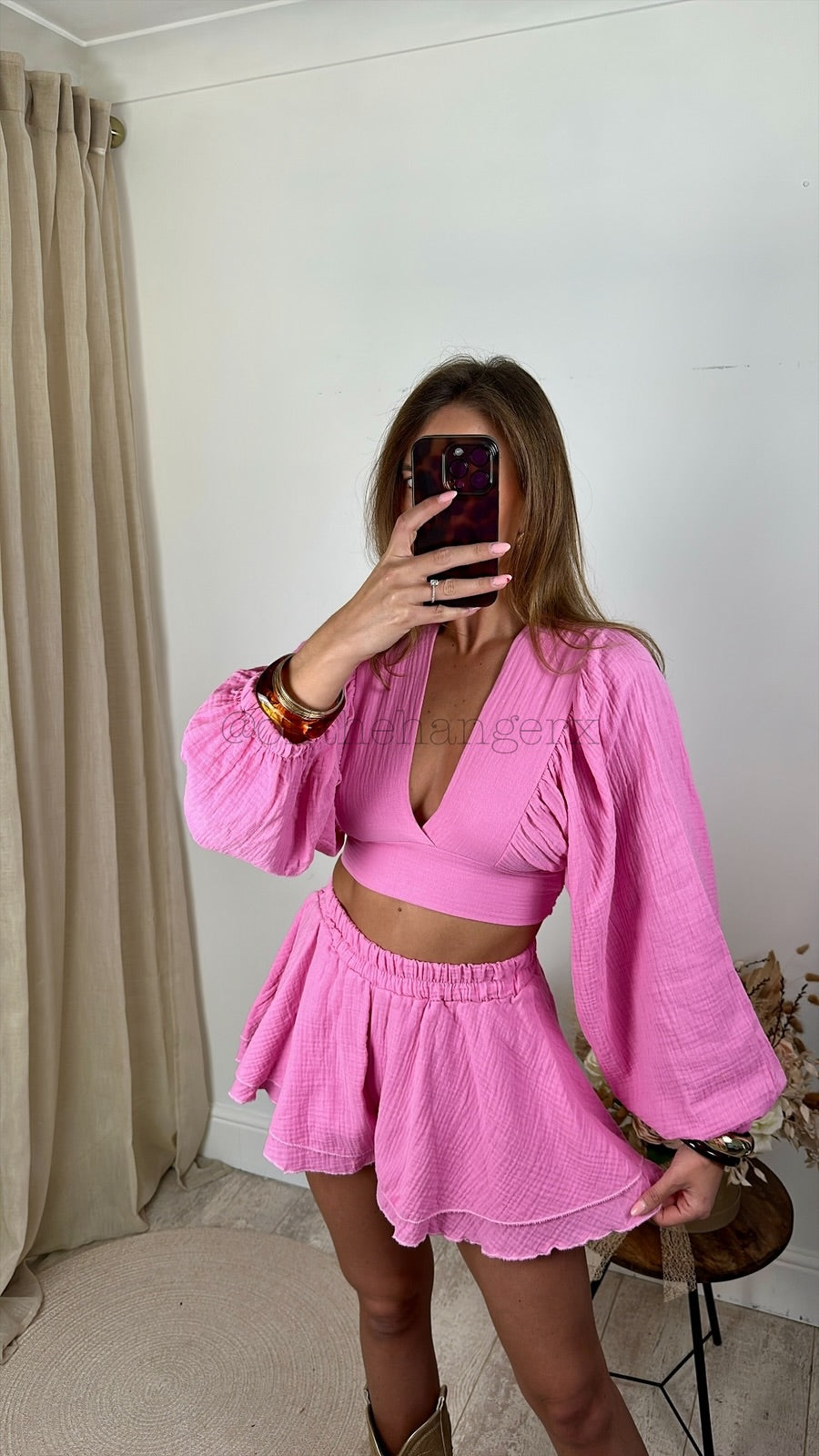 ERIKA CHEESECLOTH SHORT SET