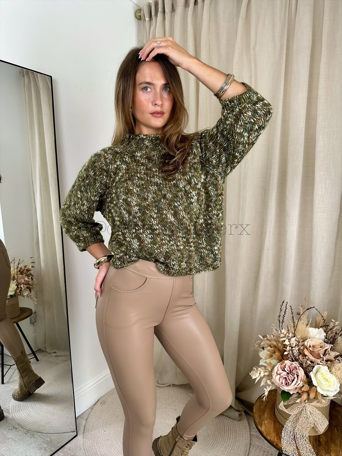 DOTTIE HIGH NECK MULTI JUMPER